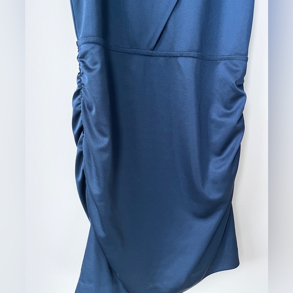 NWOT Milly Ruched Navy Blue Mini Party Dress 🔻 - Picture 5 of 6